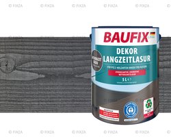 BAUFIX Deco Houtbeits antraciet grijs 5 Liter