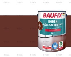 BAUFIX Vloercoating – Roodbruin – Mat 5L – Watergedragen Betonverf voor Binnen & Buiten – Slijtvaste Vloerverf voor Bijkeuken, Kelder en Balkon