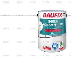 BAUFIX Vloercoating – Wit – Mat 5L – Watergedragen Betonverf voor Binnen & Buiten – Slijtvaste Vloerverf voor Bijkeuken, Kelder en Balkon