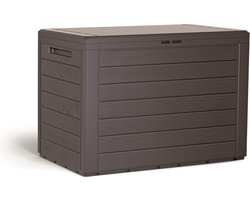 Baul de Jardin 190 liter Prospeplast WireBox plastic in donkere oker 78 x 43.3 x 55 cm