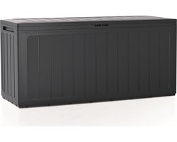 Baul de Jardin 280 liter Prospeplast Lookox plastic in antraciet 116 x 43,3 x 55 cm