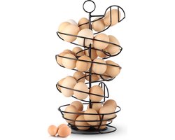 Baulk® - Eiermand – Eierrek – Eierhouder – Eieren – Zwart - Pasen - Tot 40 eieren