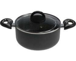 Bavary Frituurpan - Ø 26 cm - Anti-aanbaklaag - Inductie - Glazen deksel - Met draadmaand - Alle warmtebronnen