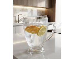 Bavary striped glazen karaf - 1L