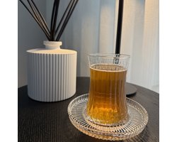 Bavary - Theeservies Set - 12-delig - hittebestendig kristalglas - transparant - voor 6 personen