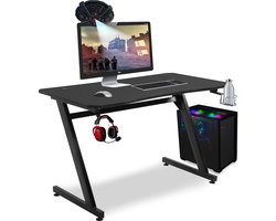 Bayt Game Bureau - Gaming Bureau - Gaming desk - Computer Tafel - 105 x 55 x 75 cm - Zwart