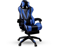 Bayt Gamestoel - Gaming chair - Gamingstoel - Comfort gamer stoel - Zwart en Donkerblauw