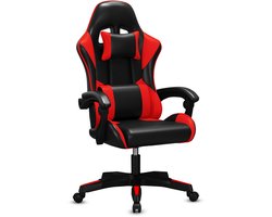 Bayt Gamingstoel - Gaming chair - Game stoel - Comfort gamer stoel - Zwart en rood