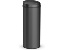 Bayt Prullenbak - Prullenbak 50 Liter - Prullenbak met Sensor - Vuilnisbak - Afvalbak - Afvalemmer - Zwart