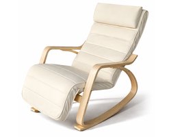 Bayt Schommelstoel - Fauteuil - Schommelstoel Babykamer - Relaxstoel - Wit