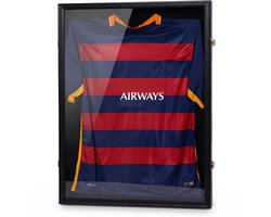 Bayt Wissellijst- Fotolijst - Inlijsten Voetbalshirt - Diepe lijst - 60x80cm - 3D Box Frame - Zwart