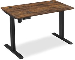 Bayt Zit Sta Bureau - Elektrisch Bureau - In Hoogte Verstelbaar Bureau - 120 x 60 cm - Bruin