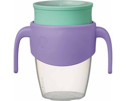 b.box 360-Beker | Peuterbeker en Trainingsbeker met Siliconen Drinkrand | Morsbestendig Vergrendelingsmechanisme voor Onderweg | Vaatwasserbestendig | 250 ml