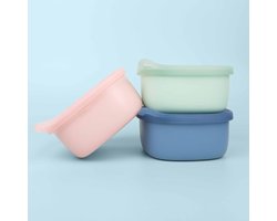 b.box Lunchbakje | Past in b.box Lunchbox | Voedselcontainer voor | Silicone Deksel, Plastic Kuip | Vaatwasser- & Magnetronbestendig | 400 ml