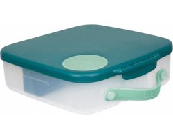 b.box Lunchbox | Jumbo Bentobox met 4 Vakken (2 Lekvrij), Afneembare Scheidingswand, Gelkoelelement | Ideaal voor School | Vanaf 3+ | Inhoud 2L