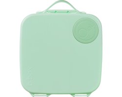 b.box Lunchbox | Jumbo Bentobox met 4 Vakken (2 Lekvrij), Afneembare Scheidingswand, Gelkoelelement | Ideaal voor School | Vanaf 3+ | Inhoud 2L