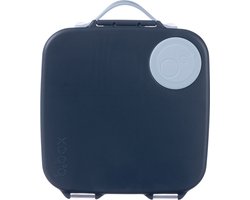 b.box Lunchbox | Jumbo Bentobox met 4 Vakken (2 Lekvrij), Afneembare Scheidingswand, Gelkoelelement | Ideaal voor School | Vanaf 3+ | Inhoud 2L