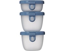 b.box Snackbakjes (3-pack): Snackbakjes voor bentoboxen en lunchboxen. Lekvrije snackbakjes voor kinderen, 118 ml en 57 ml. Vaatwasser- en magnetronbestendig.