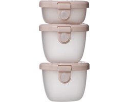b.box Snackbakjes (3-pack): Snackbakjes voor bentoboxen en lunchboxen. Lekvrije snackbakjes voor kinderen, 118 ml en 57 ml. Vaatwasser- en magnetronbestendig.