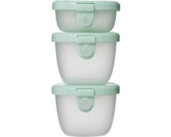 b.box Snackbakjes (3-pack): Snackbakjes voor bentoboxen en lunchboxen. Lekvrije snackbakjes voor kinderen, 118 ml en 57 ml. Vaatwasser- en magnetronbestendig.
