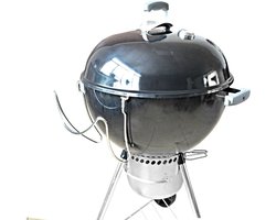 BBQ Accesoires - Lidhouder voor Kolenbarbecue - Roestvrij Staal - Handenvrij Grillen - Eenvoudige Installatie - Voor 47 en 57 cm Barbecues