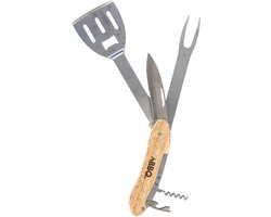 BBQ - Barbecue Multi Gereedschap 5 in1 - RVS - Multitool - bbq accessoires