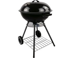 BBQ collection Barbecue Rond - Kogelbarbecue - Houtskool BBQ - met Deksel en Wielen - Opbergrooster