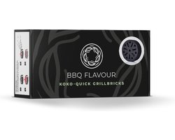 BBQ Flavour Houtskool - Quick Koko - Grillbricks - Kokos - Coconut - 4 Stuks - Binnen 5 Minuten Klaar - Shichirin