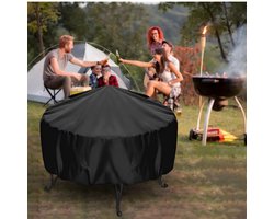 BBQ Grill Cover – S (38x40cm) – Waterproof & Dustproof – Patio Protection Cover – With Drawstring – Suitable for Outdoor Use, Camping, Balconies, etc. (Round Design for Grills, Fire Pits, or Patio Heaters)