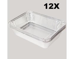 BBQ Grillschaal aluminium 6 stuks - anti-aanbak