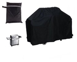BBQ Hoes - 170 x 61 x 117 cm - Barbecuehoes - Barbecue Beschermhoes - Gasgrill Beschermhoes - Oxford Stof - Barbecue Grill Hoes Cover - Stofdicht - BBQ Afzuigkap - Waterdichte Beschermhoes - Grillbescherming - Zwart