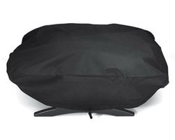 BBQ Hoes Waterdicht - Rond - Draagbare Beschermhoes - UV-bestendig - 67.1 x 44 x 32 cm - Zwart