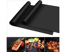 BBQ Matje- Grill mat - Bakmat - BBQ Grill Mat - Set Van 2 Stuks - Barbecue Mat - Herbruikbaar - Ook Voor In De Oven - Houd je BBQ Schoon - Vaatwasser Bestendig - BBQ - Grill Matje