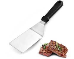 BBQ Spatel RVS - Barbeque Bakspaan - BBQ Accesoires - Spatel - BBQ Benodigdheden - Steakspatel - Barbeque spatel - keukengereedschap - Barbecuespatel - Roestvrijstalen spatel - Teppanyaki Spatels - Grillspatel - RVS grillschraper