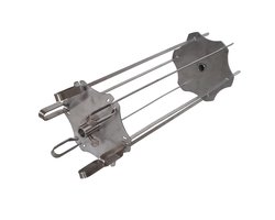 BBQNOVATION Universele Rotisserie Kebab Spiesen Set met Gyros Schijven – 12 RVS Spiesen (30 & 41 cm) – Voor BBQ Draaispit – Compatibel met Weber, Napoleon, Kamado Joe & Big Green Egg