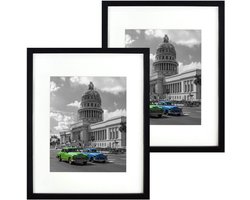 BD art Basic - Fotolijst - Zwart - 28x35 cm - Inclusief Passe-Partout