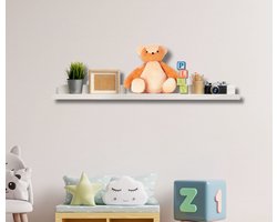 BD ART - Wandplank - 100 cm - Wit - MDF