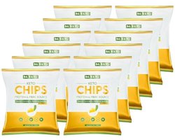 Be Keto | Keto Chips | Swiss Cheese & French Onion | 12 stuks | 12 x 30 gram