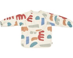 Beaba - 2-in-1 slabbetje met mouwen - Kwijl slabbetjes baby - Met opvangbakje en verwijderbare mouwen - Playful