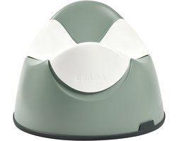 Béaba Ergonomisch Plaspotje - Kinderpotje voor de Zindelijkheidstraining vanaf 8 Maanden - Uitneembare Binnenpot om Snel te Legen - Antisliprand voor een Stabiele Stand - 3 Grepen en Draaghandvat - 28,5 x 21 x 33 cm - Groen