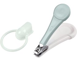 Béaba Nagelknipper - Baby - Ergonomisch & Veilig - Inclusief Beschermdop - Blauw