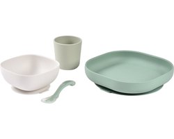 Beaba Siliconen eetset | Sage Green