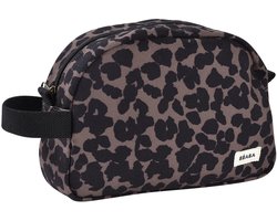 Béaba Toilettas – Compacte Baby Toilettas – Waterafstotende & Ophangbare Verzorgingstas – 2 Binnenvakken – 25 cm – Leopard