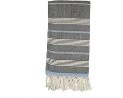 Beachie Bloemendaal antraciet - baby blauw