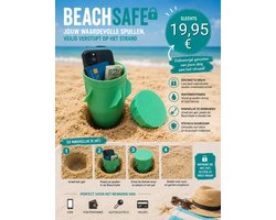 Beachsafe kleur groen - strand - opbergbox