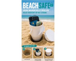 Beachsafe kleur wit - strand - opbergbox-