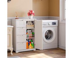 Bealife AP26 Badkamerkast - met 4 laden en 1 deur - 60 x 30 x 85 cm - Wit