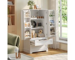 Bealife AP28 Keukenkast - Opslagkast met 2 Lades - 60x40x120 cm - Wit