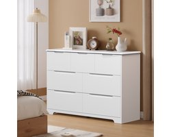 Bealife AP48 Ladekast - Opbergkaste Slaapkamer met 7 Ruime - Wit