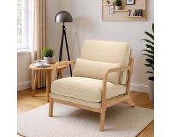 Bealife AR16 Fauteuil - Relaxfauteuil - Enkel - 65 × 82 × 75 cm - Beige